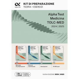 KIT ALPHA TEST Medicina, Odontoiatria, Veterinaria TOLC-MED: Manuale +  Esercizi commentati + Simulazioni +10000 quiz 2024/2025